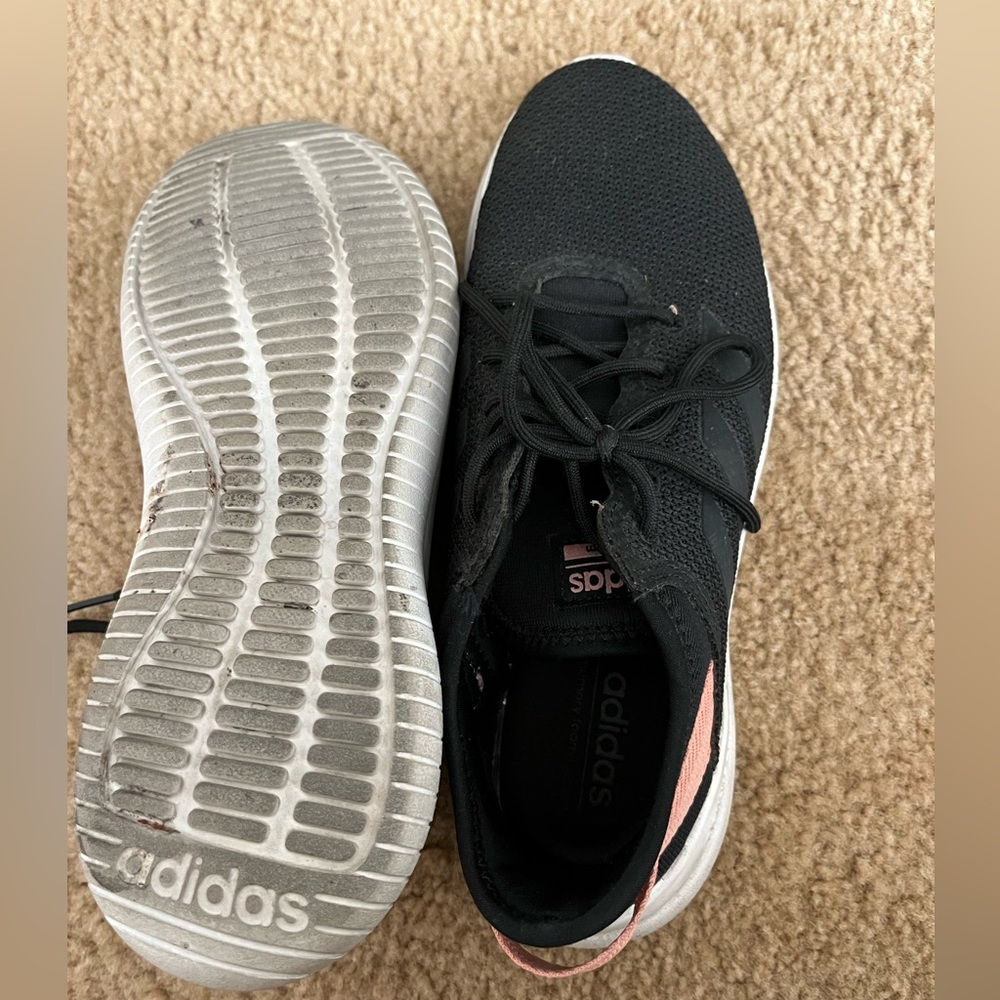ADIDAS | Cloudfoam running sneaker women’s HWA 1Y3001 black pink size 7 - Picture 3 of 5